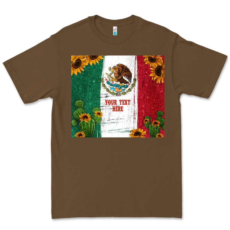 Preview Cactus Sunflower Mexican Flag Premium Tee by Jasminsmagicworld | Teevron