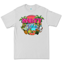 Dove Grey Salty vibes summer Premium Tee - NancyCooperArtShop