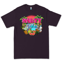 Plum Salty vibes summer Premium Tee - NancyCooperArtShop