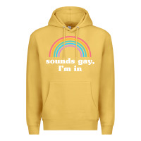 Antique Gold Sounds Gay, I'm In Premium Hoodie - longCreatives
