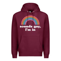 Burgundy Sounds Gay, I'm In Premium Hoodie - longCreatives