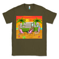 Army Green summer caravan Classic Tee - TumblerDesignByShophia