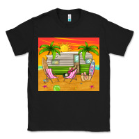 Black summer caravan Classic Tee - TumblerDesignByShophia
