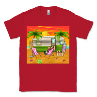 Red summer caravan Classic Tee - TumblerDesignByShophia