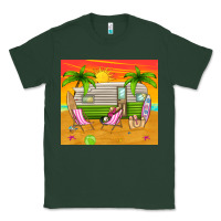 Sports Green summer caravan Classic Tee - TumblerDesignByShophia