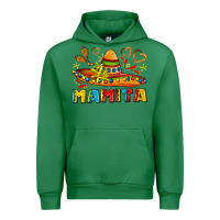 Emerald mamita and sombrero with lime flowers Urban Hoodie - AdoDesignShop