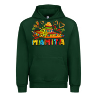 Forest Green mamita and sombrero with lime flowers Urban Hoodie - AdoDesignShop