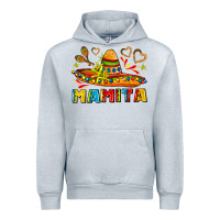 Heather Grey mamita and sombrero with lime flowers Urban Hoodie - AdoDesignShop