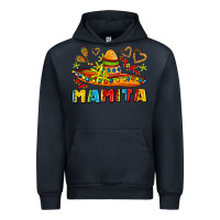 Navy mamita and sombrero with lime flowers Urban Hoodie - AdoDesignShop