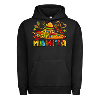 Pigment Black mamita and sombrero with lime flowers Urban Hoodie - AdoDesignShop