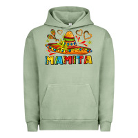 Pigment Oil Green mamita and sombrero with lime flowers Urban Hoodie - AdoDesignShop