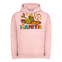 Pigment Salmon mamita and sombrero with lime flowers Urban Hoodie - AdoDesignShop