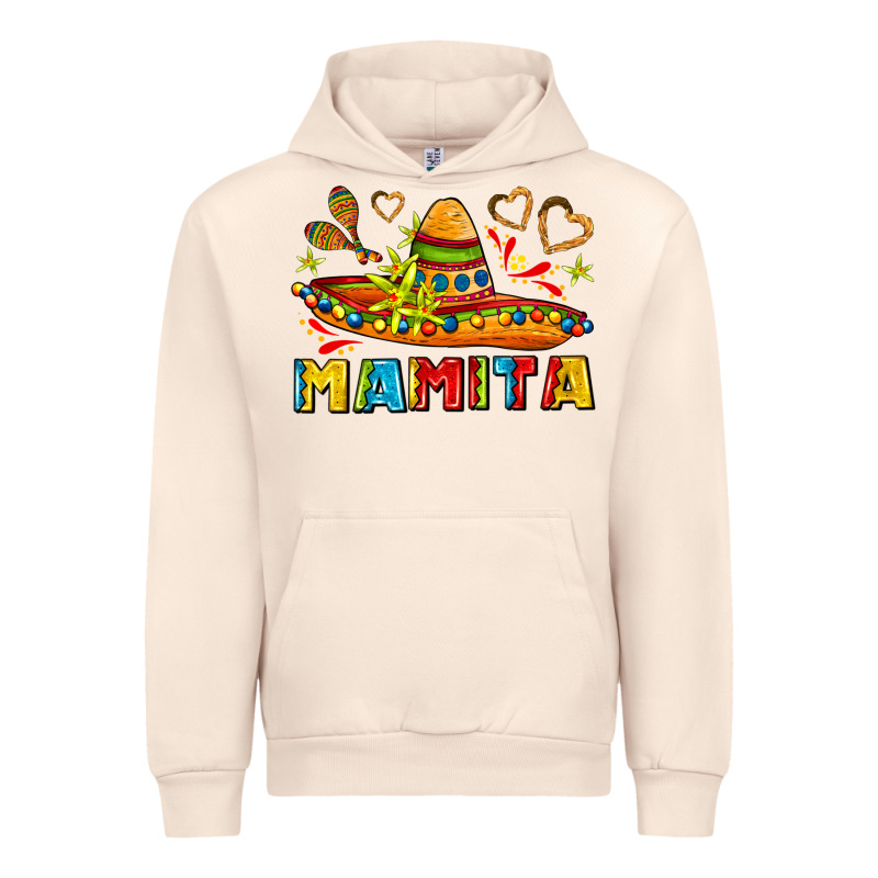 Mamita And Sombrero With Lime Flowers Urban Hoodie by AdoDesignShop | Teevron