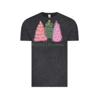 Vintage Black merry christmas trees Vintage Tee - CowGirlArtShop