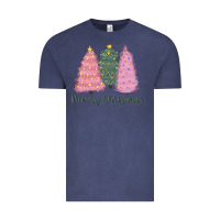 Vintage Denim merry christmas trees Vintage Tee - CowGirlArtShop