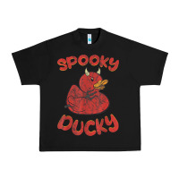 Black spooky devil rubber duck halloween Urban Heavy Tee - longCreatives