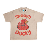 French Oak spooky devil rubber duck halloween Urban Heavy Tee - longCreatives