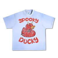 Grape Ice spooky devil rubber duck halloween Urban Heavy Tee - longCreatives