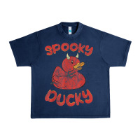 Navy spooky devil rubber duck halloween Urban Heavy Tee - longCreatives
