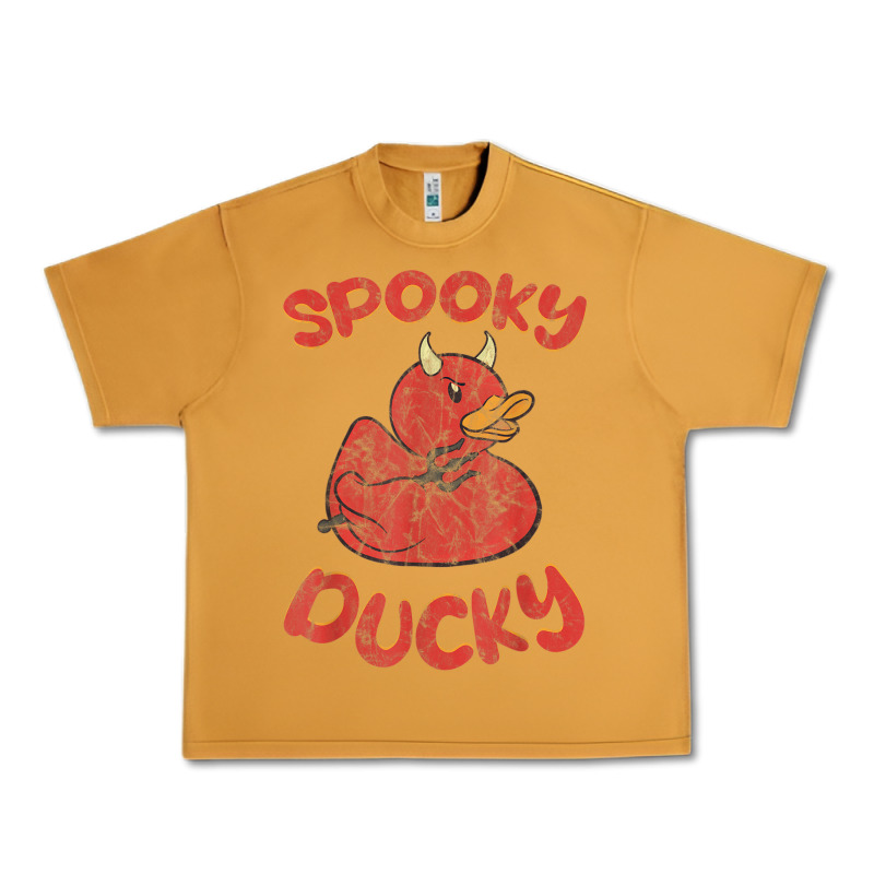 Spooky Devil Rubber Duck Halloween Urban Heavy Tee by longCreatives | Teevron
