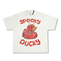 Pistachio spooky devil rubber duck halloween Urban Heavy Tee - longCreatives