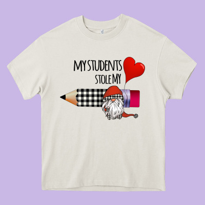 My Students Stole My Heart Heavy Core Tee Designed By Bettercallsaul