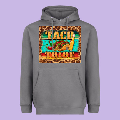 Taco Tribe Heavyweight Hoodie Designed By Barkaloodesign