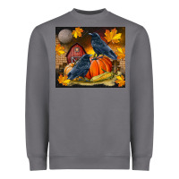 Storm Fall Crow Heavyweight Sweatshirt - LillyAllenDesigns