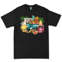 Black summer gnomies truck Premium Tee - NancyCooperArtShop