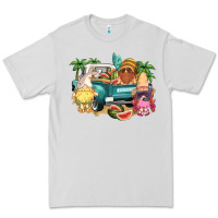 Dove Grey summer gnomies truck Premium Tee - NancyCooperArtShop