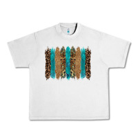 Lunar Rock glitter turqoise leopard tooled leather background Urban Heavy Tee - RanaPortraitStore