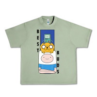 Oil Green Cn Adventure Time Finn Jake Bmo Best Buds Urban Heavy Tee - longCreatives