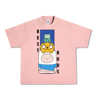 Salmon Cn Adventure Time Finn Jake Bmo Best Buds Urban Heavy Tee - longCreatives