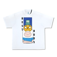 White Cn Adventure Time Finn Jake Bmo Best Buds Urban Heavy Tee - longCreatives