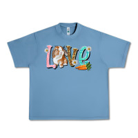 Pebble Blue Love Easter Rabbit Easter Day Urban Heavy Tee - HowdyJamesFarm