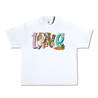 White Love Easter Rabbit Easter Day Urban Heavy Tee - HowdyJamesFarm