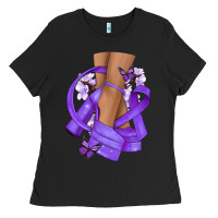 Cancer Diva Purple Ribbon Ladies Tee | Teevron