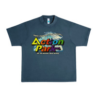 Midnight Navy Funny Action Park New Jersey 1978 Vintage Urban Heavy Tee - longCreatives