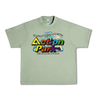 Oil Green Funny Action Park New Jersey 1978 Vintage Urban Heavy Tee - longCreatives