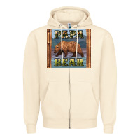 Sandshell papar bear Zipper Hoodie - Artiststas