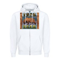 White papar bear Zipper Hoodie - Artiststas