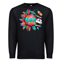Black western licensed vocational nurse medical instruments Premium Sweatshirt - BarkalooDesign