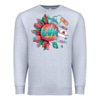 Heather Grey western licensed vocational nurse medical instruments Premium Sweatshirt - BarkalooDesign