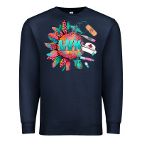 Navy western licensed vocational nurse medical instruments Premium Sweatshirt - BarkalooDesign