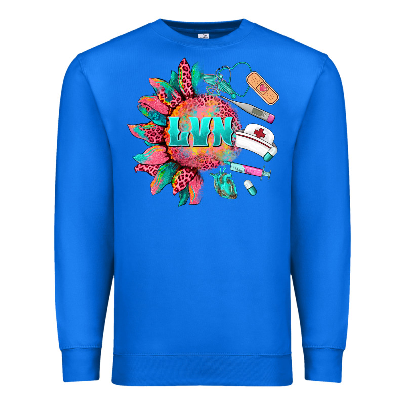Western Licensed Vocational Nurse Medical Instruments Premium Sweatshirt by BarkalooDesign | Teevron