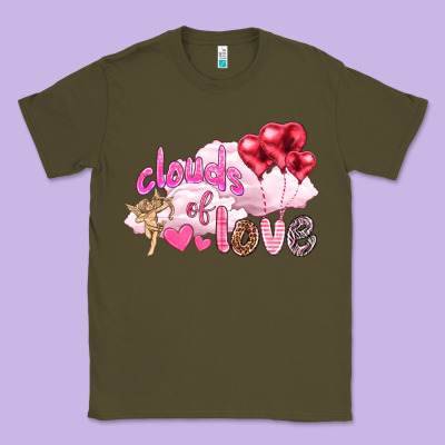 Clouds Of Love With Balloons Valentine's Day Classic Tee Designed By Howdyjamesfarm