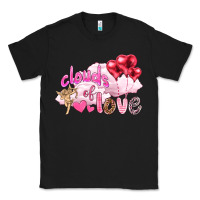 Black Clouds of love with balloons Valentine's Day Classic Tee - HowdyJamesFarm