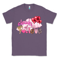 Lavender Clouds of love with balloons Valentine's Day Classic Tee - HowdyJamesFarm