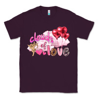 Plum Clouds of love with balloons Valentine's Day Classic Tee - HowdyJamesFarm