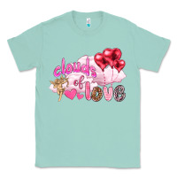 Seafoam Clouds of love with balloons Valentine's Day Classic Tee - HowdyJamesFarm